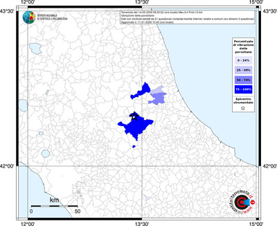 Mappa territorio comunale con almeno 3 questionari