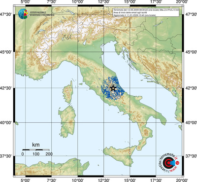 Area di invio delle email agli iscritti