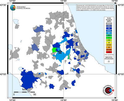 Mappa EMS - territori comuni