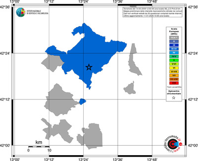 Mappa EMS - territori comuni