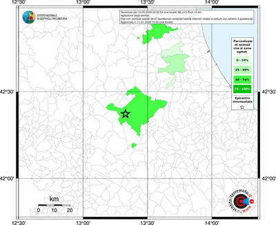 Mappa territorio comunale con almeno 3 questionari
