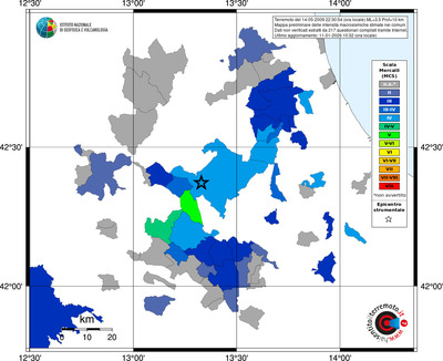 Mappa MCS - territori comuni