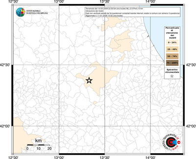 Mappa territorio comunale con almeno 3 questionari