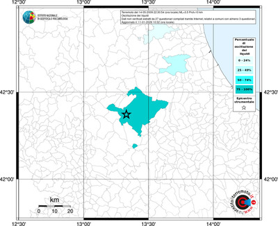 Mappa territorio comunale con almeno 3 questionari