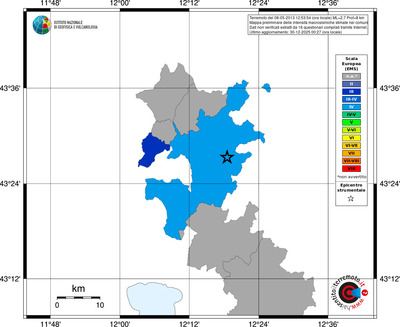 Mappa EMS - territori comuni