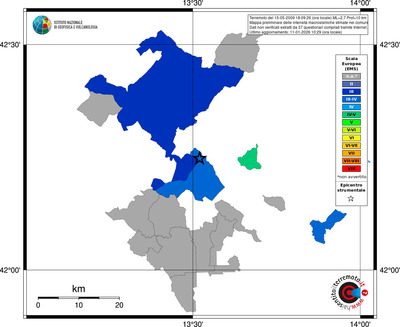 Mappa EMS - territori comuni