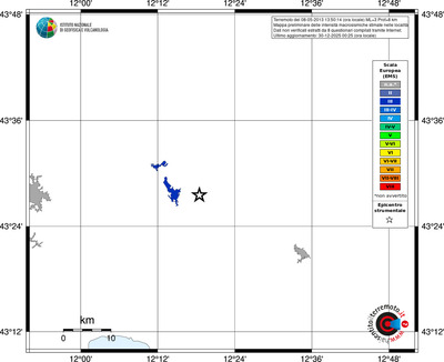 Mappa EMS - territori località