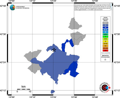 Mappa MCS - territori comuni