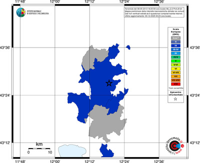 Mappa EMS - territori comuni