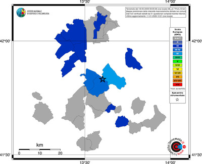 Mappa EMS - territori comuni