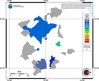 Mappa EMS - territori comuni