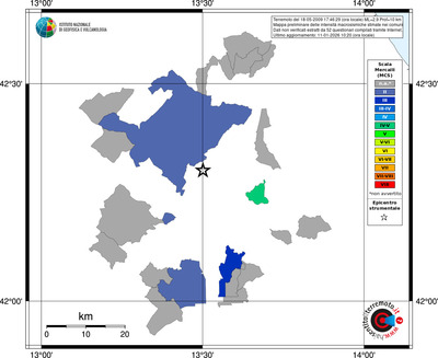 Mappa MCS - territori comuni