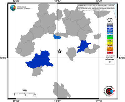 Mappa EMS - territori comuni