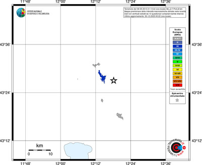 Mappa EMS - territori località