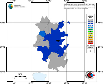 Mappa EMS - territori comuni