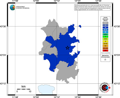 Mappa MCS - territori comuni