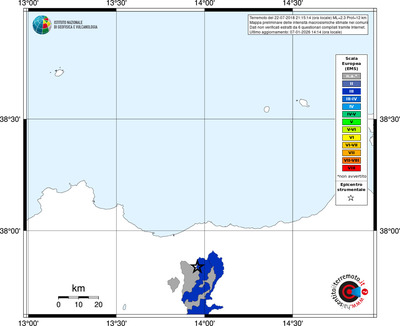 Mappa EMS - territori comuni