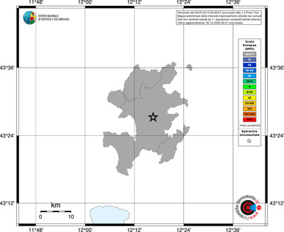 Mappa EMS - territori comuni