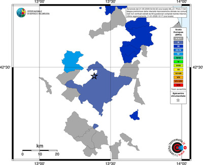 Mappa EMS - territori comuni