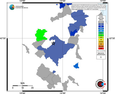 Mappa MCS - territori comuni