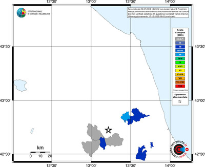 Mappa EMS - territori comuni
