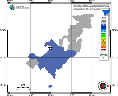 Mappa EMS - territori comuni