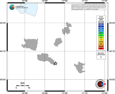 Mappa EMS - territori comuni