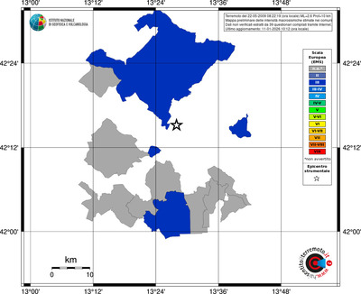 Mappa EMS - territori comuni