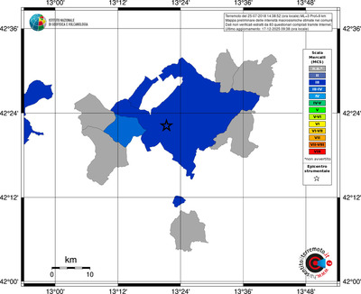 Mappa MCS - territori comuni
