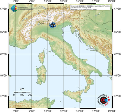 Area di invio delle email agli iscritti