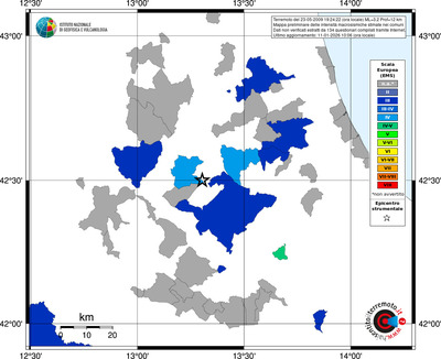 Mappa EMS - territori comuni