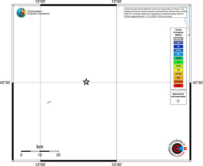 Mappa EMS - territori località