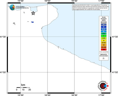 Mappa EMS - territori località