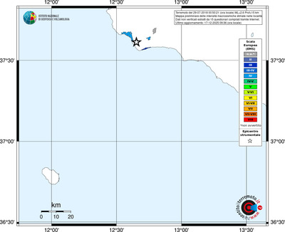 Mappa EMS - territori località