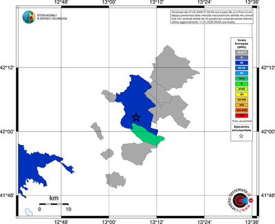 Mappa EMS - territori comuni