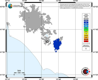 Mappa EMS - territori località