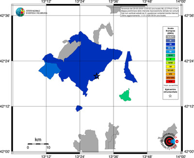 Mappa EMS - territori comuni