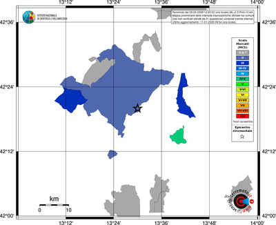 Mappa MCS - territori comuni