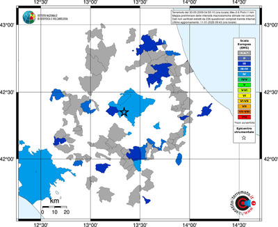Mappa EMS - territori comuni