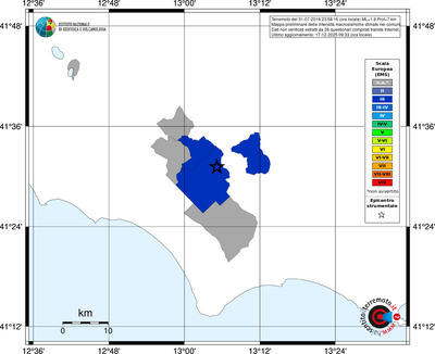 Mappa EMS - territori comuni