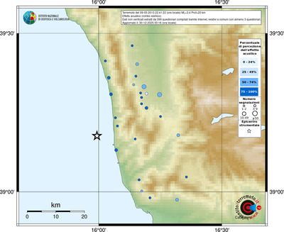 Mappa comuni con almeno 3 questionari