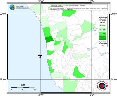 Mappa territorio comunale con almeno 3 questionari