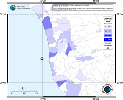 Mappa territorio comunale con almeno 3 questionari