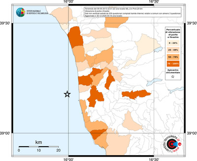 Mappa territorio comunale con almeno 3 questionari