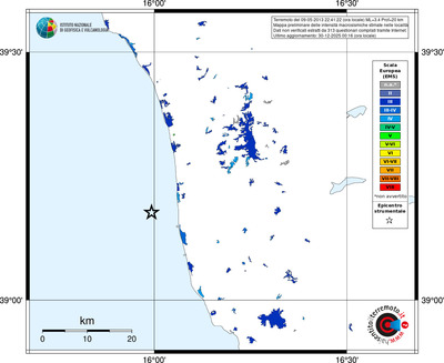 Mappa EMS - territori località