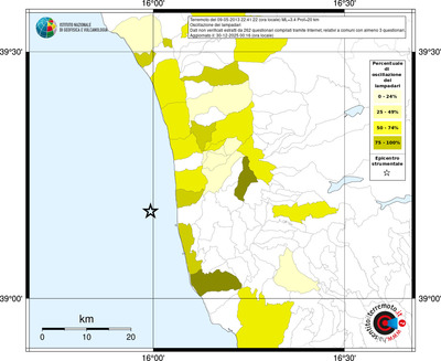 Mappa territorio comunale con almeno 3 questionari