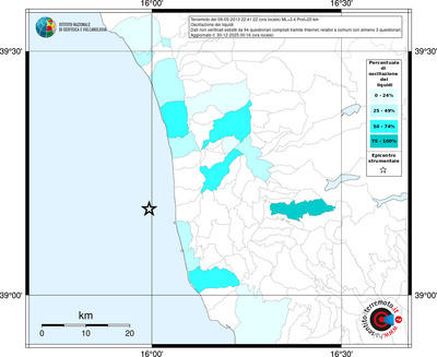 Mappa territorio comunale con almeno 3 questionari