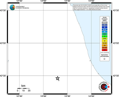 Mappa EMS - territori località