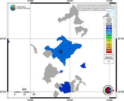 Mappa EMS - territori comuni