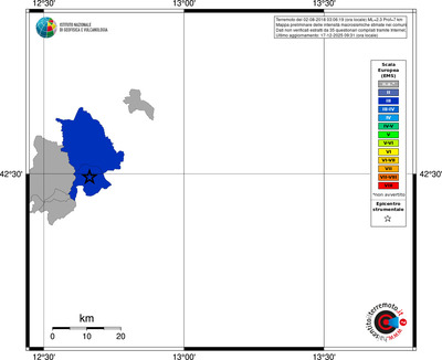Mappa EMS - territori comuni